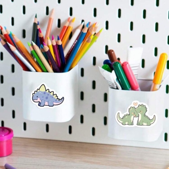 100 multicolored dinosaur vinyl stickers home decor laptop cup water bottle mug - Picture 8 of 9